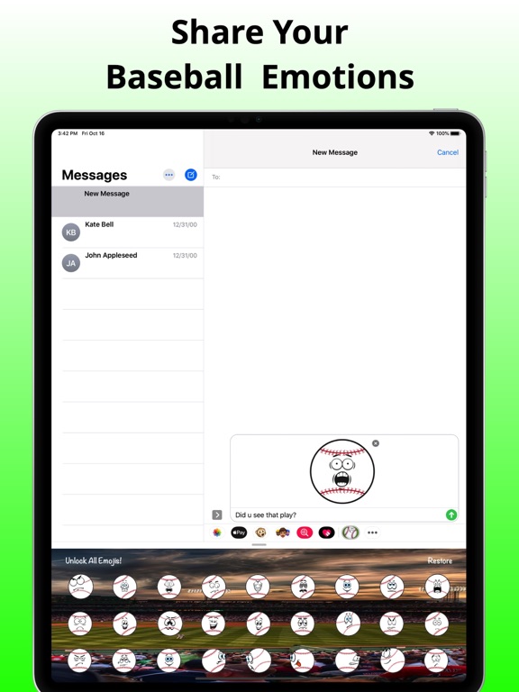 Screenshot #6 pour Home Run Baseball MLB Emojis