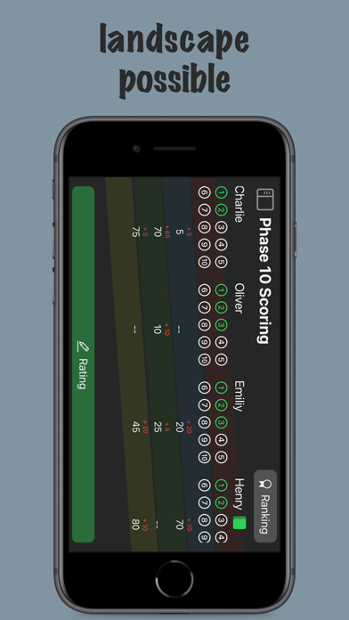 Phase 10 Scoring Screenshot