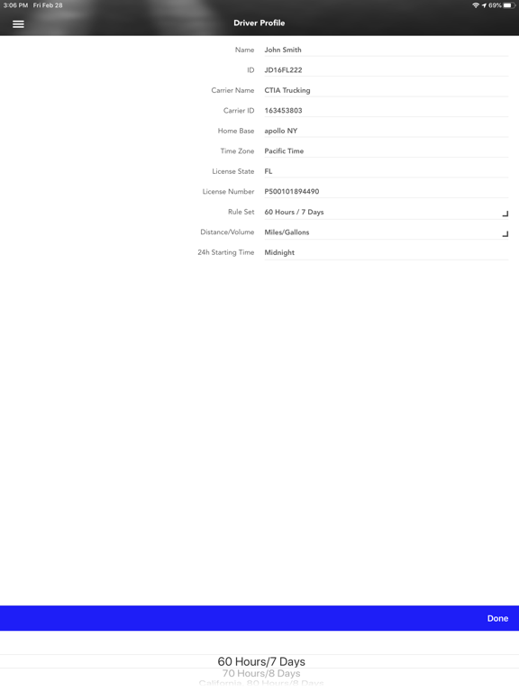Traffix ELD iPad screenshot 3 - Productivity app