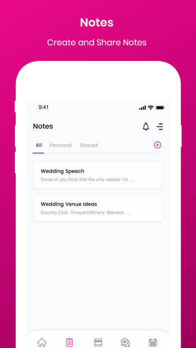 The Bridesmaids App Screenshot