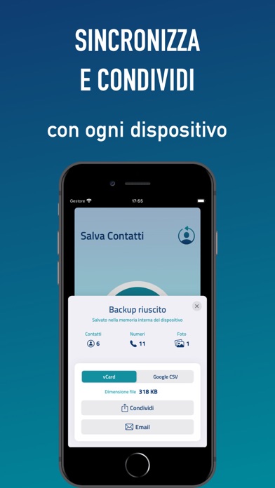 Screenshot #2 pour Salva Contatti