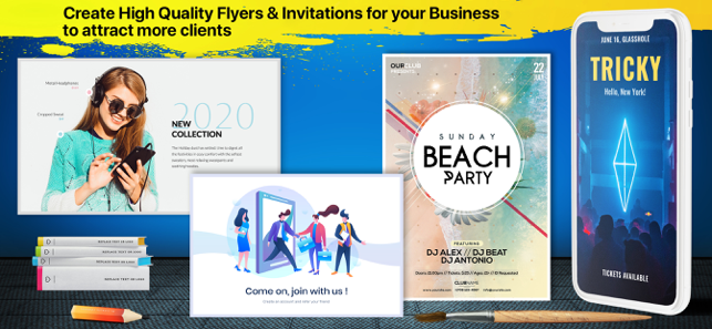 ‎Flyer & Invitation Creator Screenshot