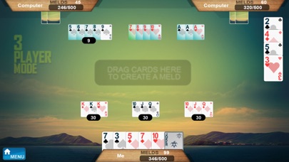 Rummy 500 card offline game Screenshot