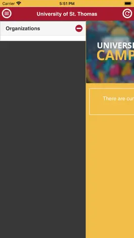 Game screenshot University of St Thomas Events hack