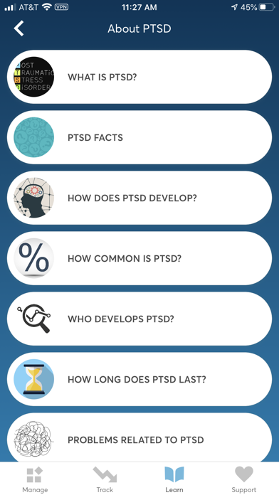 PTSD Coach 3.1 Explorer Screenshot
