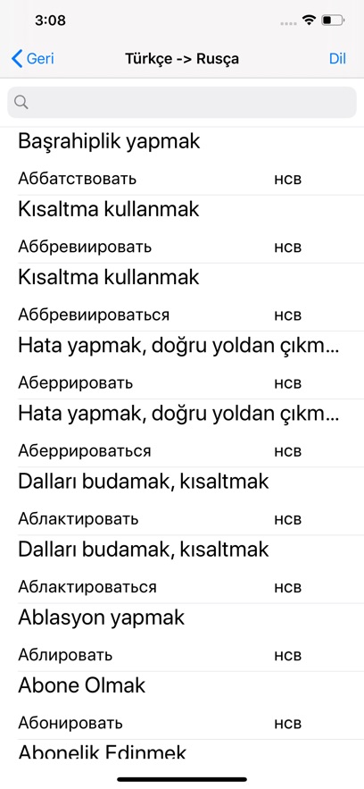 Rusça Fiil Çekimleri