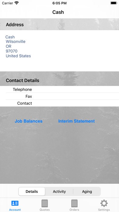 OrePac Web Track Screenshot