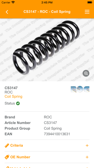 ROC Catalogue Screenshot
