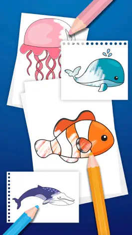 Game screenshot Sea Animal Coloring Book Game apk