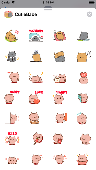 Cutie Babe Stickers pack Screenshot