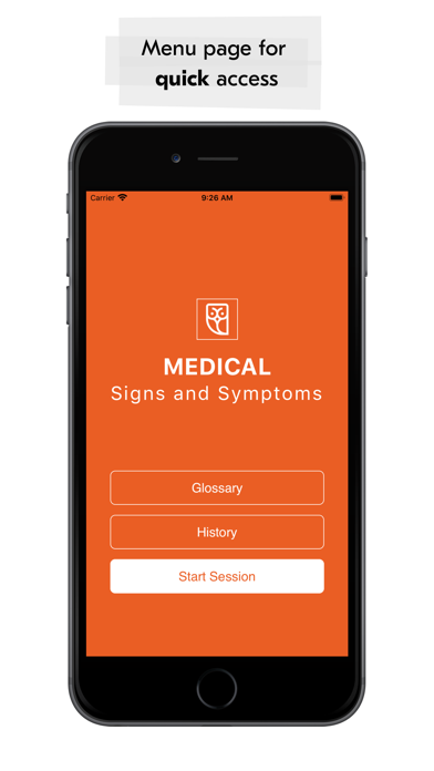 Medical Signs and Symptoms Screenshot