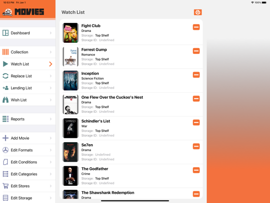 Movies Collector iPad app afbeelding 6