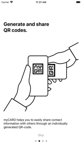 Game screenshot myCARD - sharing via QR mod apk