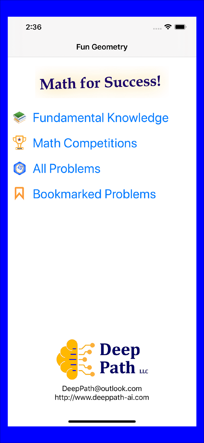 Geometry for Math Competition