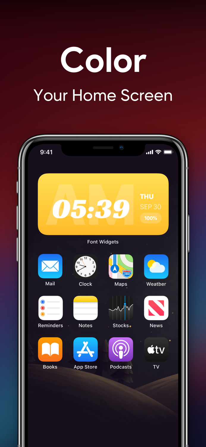 Font and Color Widgets