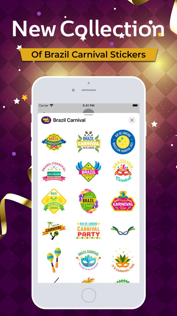 Brazil Carnival Stickers