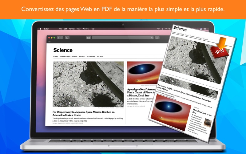 Screenshot #1 pour PDF Save pour Safari