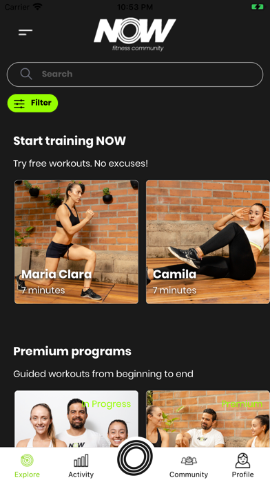 Now Fitness Community Screenshot