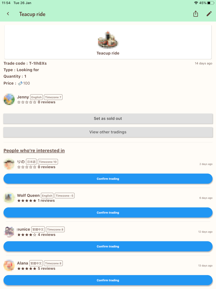 Ani Market for Animal Crossing