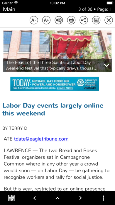 The Eagle Tribune Screenshot