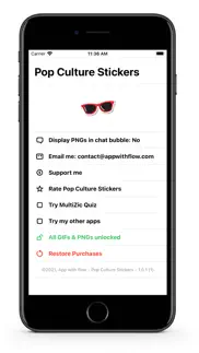 pop culture - gifs & stickers iphone screenshot 1