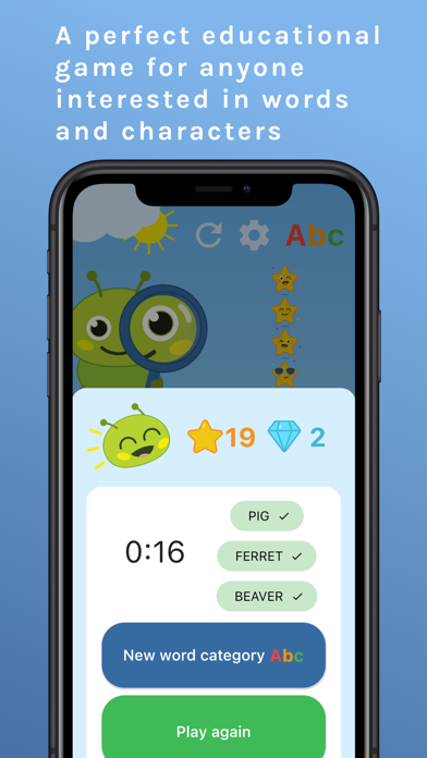 Wormie Word Search Screenshot