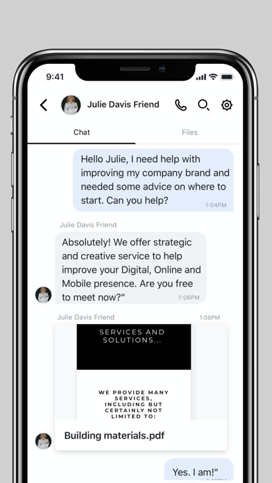 eFriend Marketing Screenshot