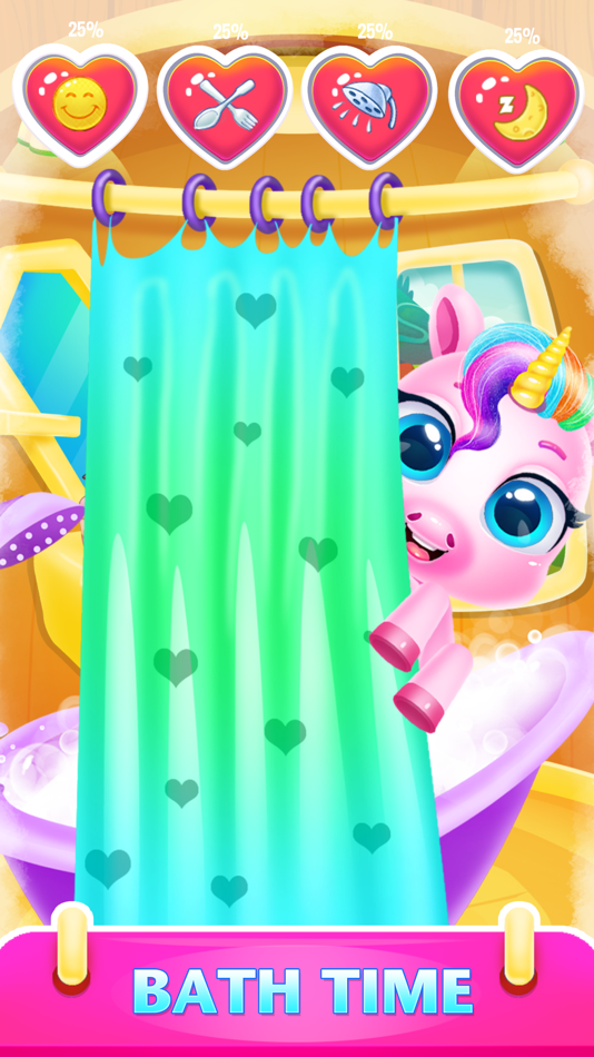 #2. Rainbow Unicorn Daily Caring (iOS) 由: Racz Andrei