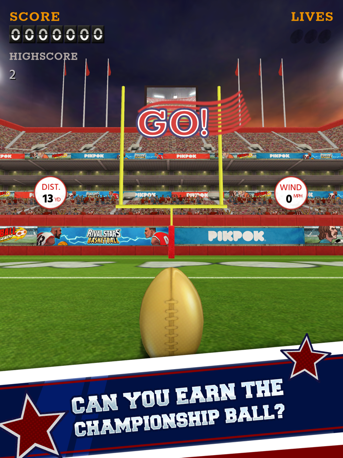 Flick Kick Field Goal Kickoff