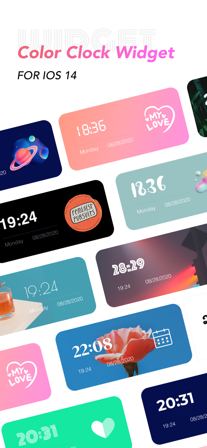 Color Clock Widget-Home Screen