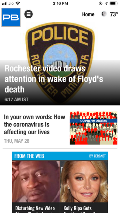 Rochester Post Bulletin Screenshot