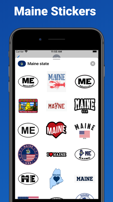 Maine USA - stickers & emoji Screenshot