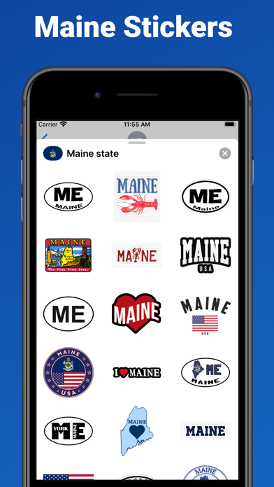 Screenshot #1 pour Maine USA - stickers & emoji