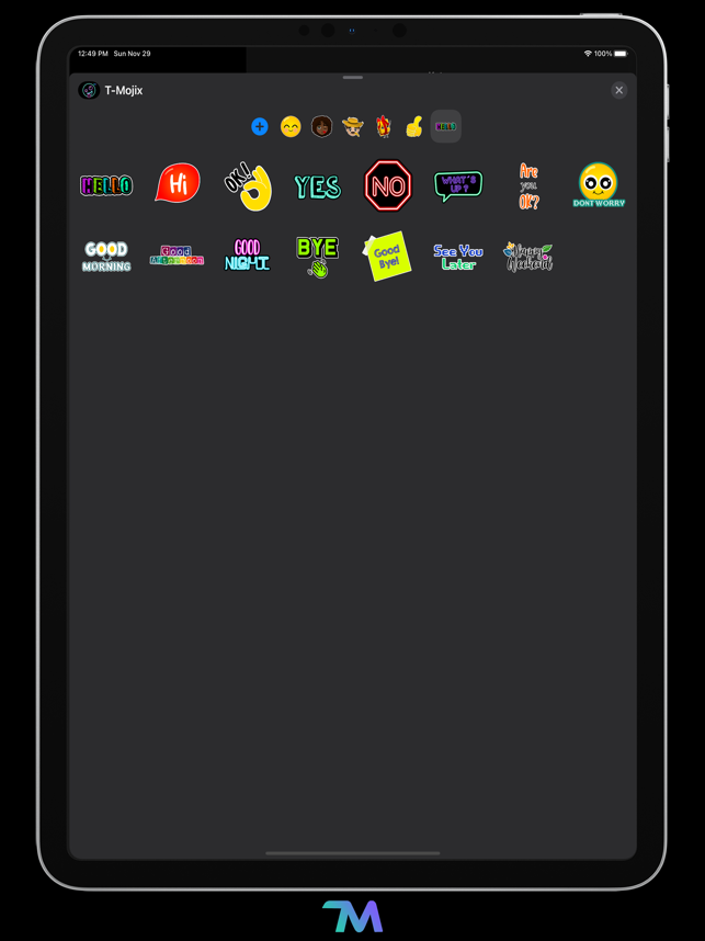 ‎T-Mojix Stickers Screenshot