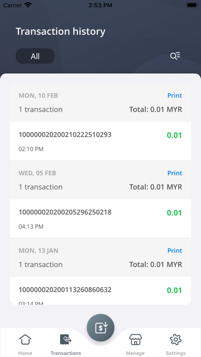 OCBC OneCollect Screenshot