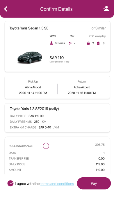 Alfaris Rent A Car Screenshot