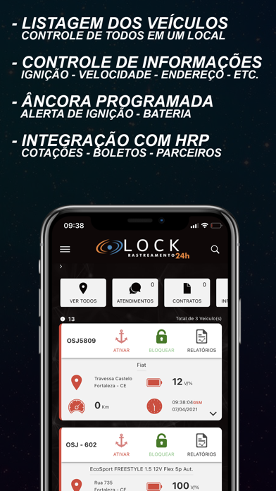 Lock Rastreamento Screenshot