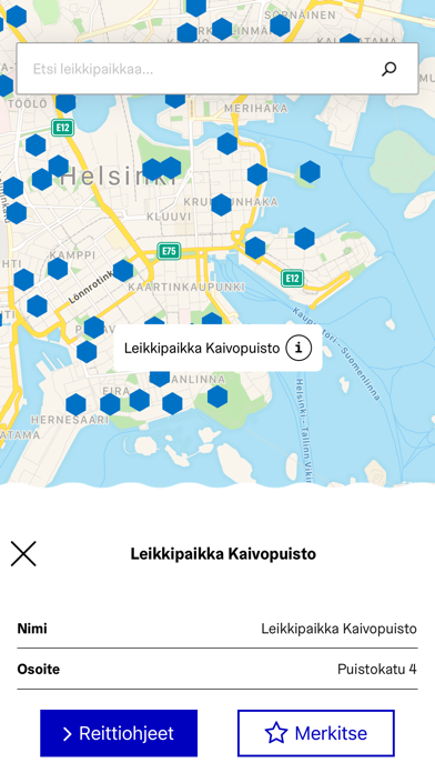 Leikkipuistot Helsinki Screenshot