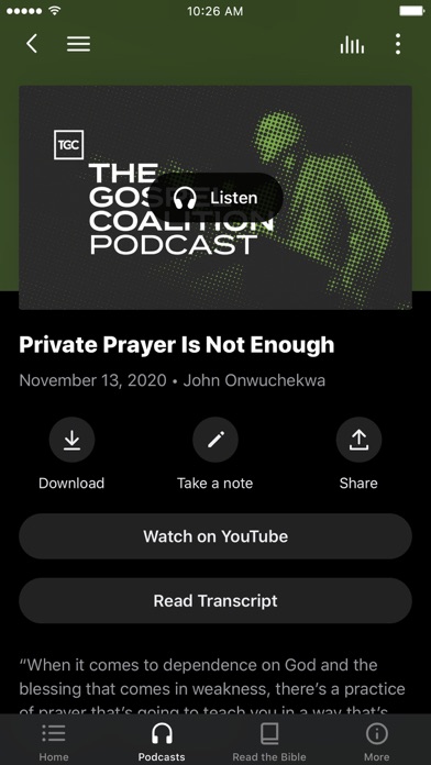 The Gospel Coalition Screenshot