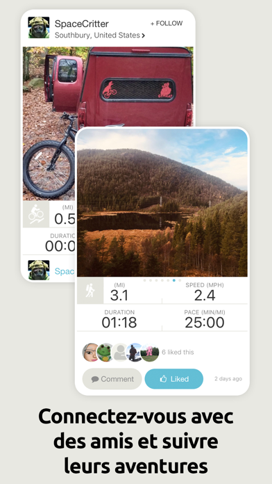Screenshot #2 pour Map My Tracks: vélo, marche