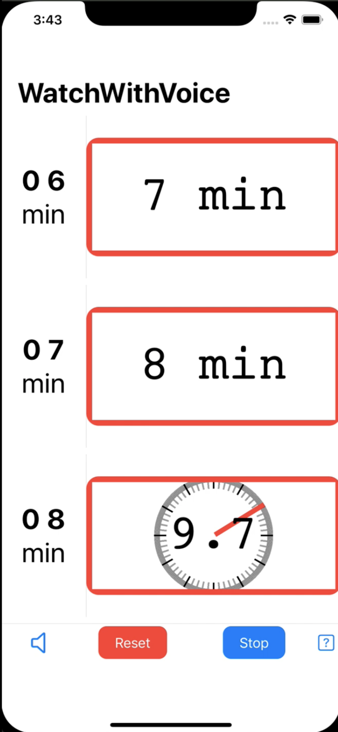 Watch with voice for keep-fit