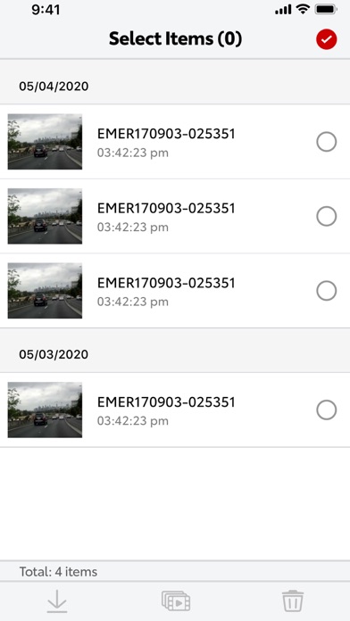 Toyota Integrated Dashcam Screenshot