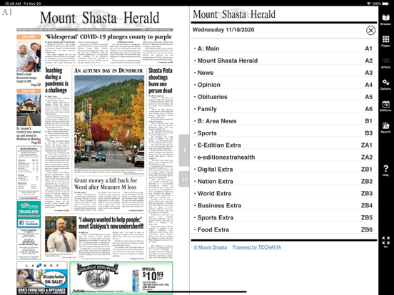 Mount Shasta Area Newspapers screenshot 2