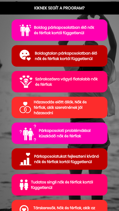 Párkapcsolat Elemző Rendszer Screenshot