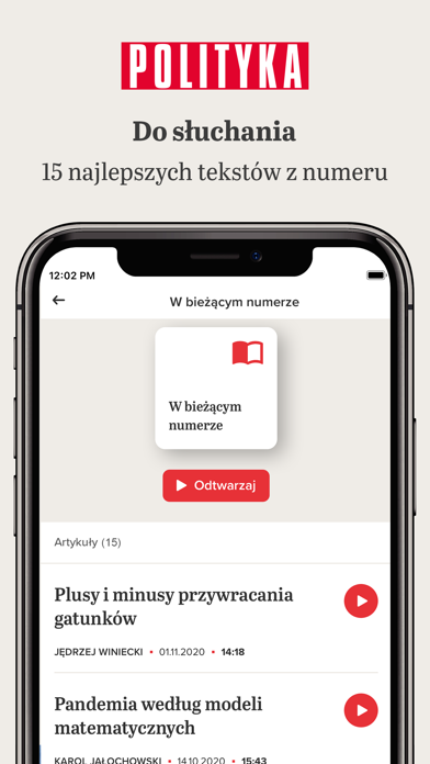 Polityka: Tygodnik News Audio Screenshot