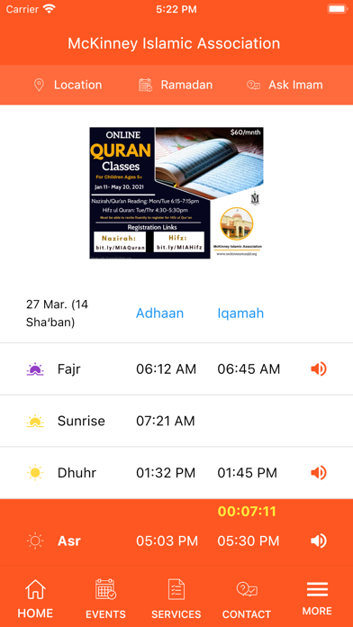 Mckinney Islamic Center Screenshot