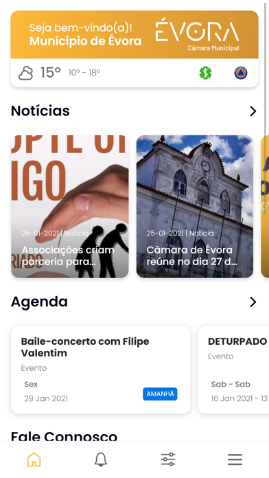 Município de Évora Screenshot