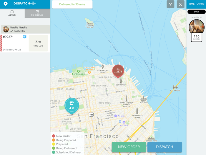 Revel Delivery XT Dispatch