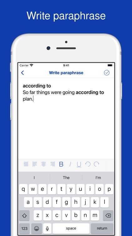 English paraphrases for TOEFL screenshot-9