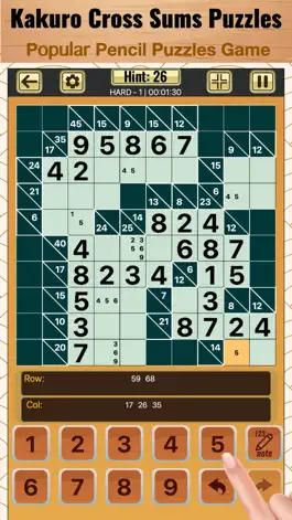 Game screenshot какуро (Kakuro) кросс суммы mod apk